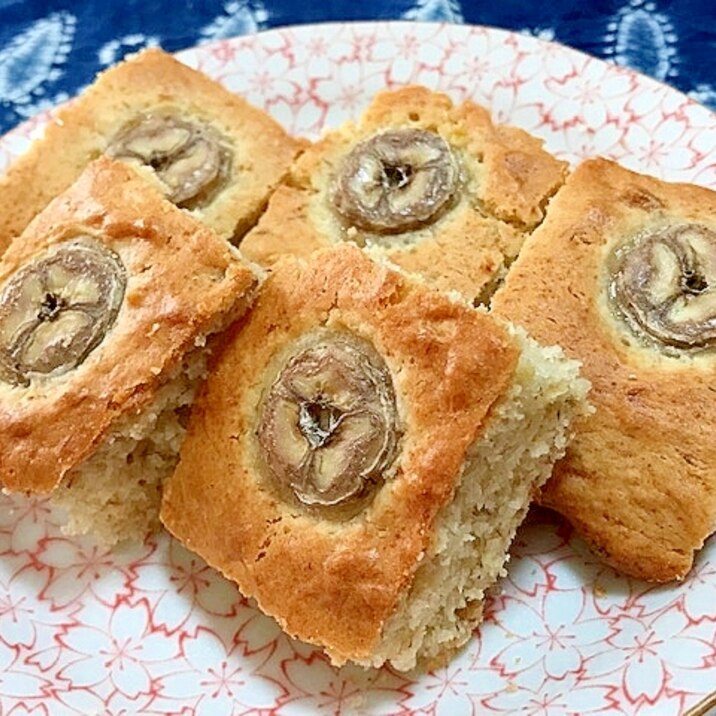 トースターで焼く 完熟バナナの天板ケーキ レシピ 作り方 By けいちゃん088 楽天レシピ